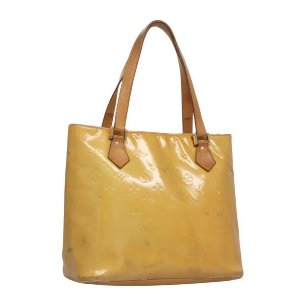 LOUIS VUITTON Monogram Vernis Houston Hand Bag Gris M91053 LV Auth EC632 - Picture 1 of 16